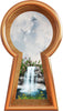 3D Keyhole Wall Decal Fairy Tale Waterfall Fantasy Wall Art Removable Wall Sticker