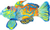 Mandarinfish #1 Wall Decal Watercolor Tropical Exotic Marine Fish Wall Sticker | DecalBaby